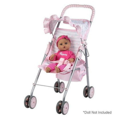 Adora Pastel Pink Heart Baby Doll Stroller