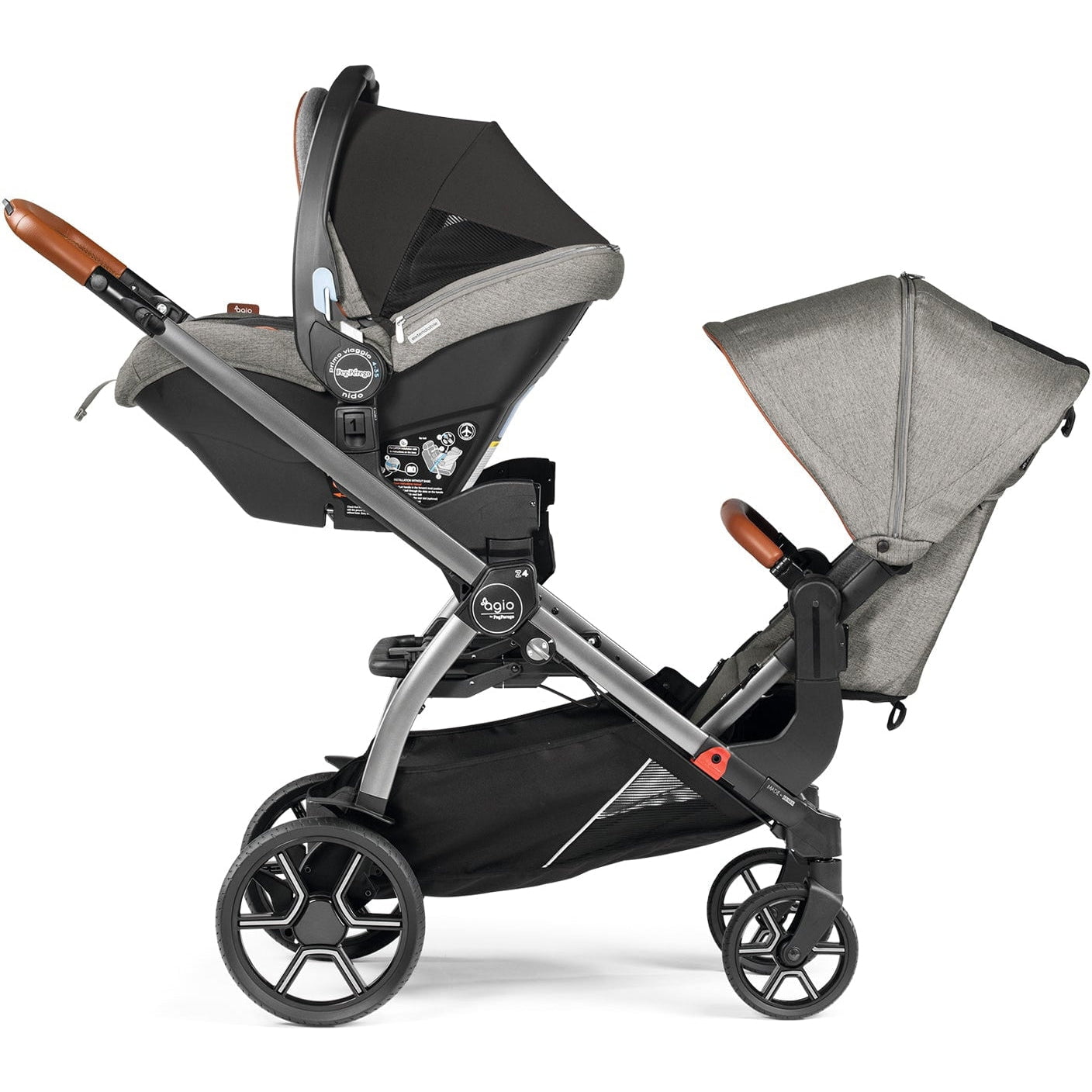 Agio by Peg Perego More Gear Agio Grey Agio by Peg Perego Z4 Full-Feature Reversible Stroller