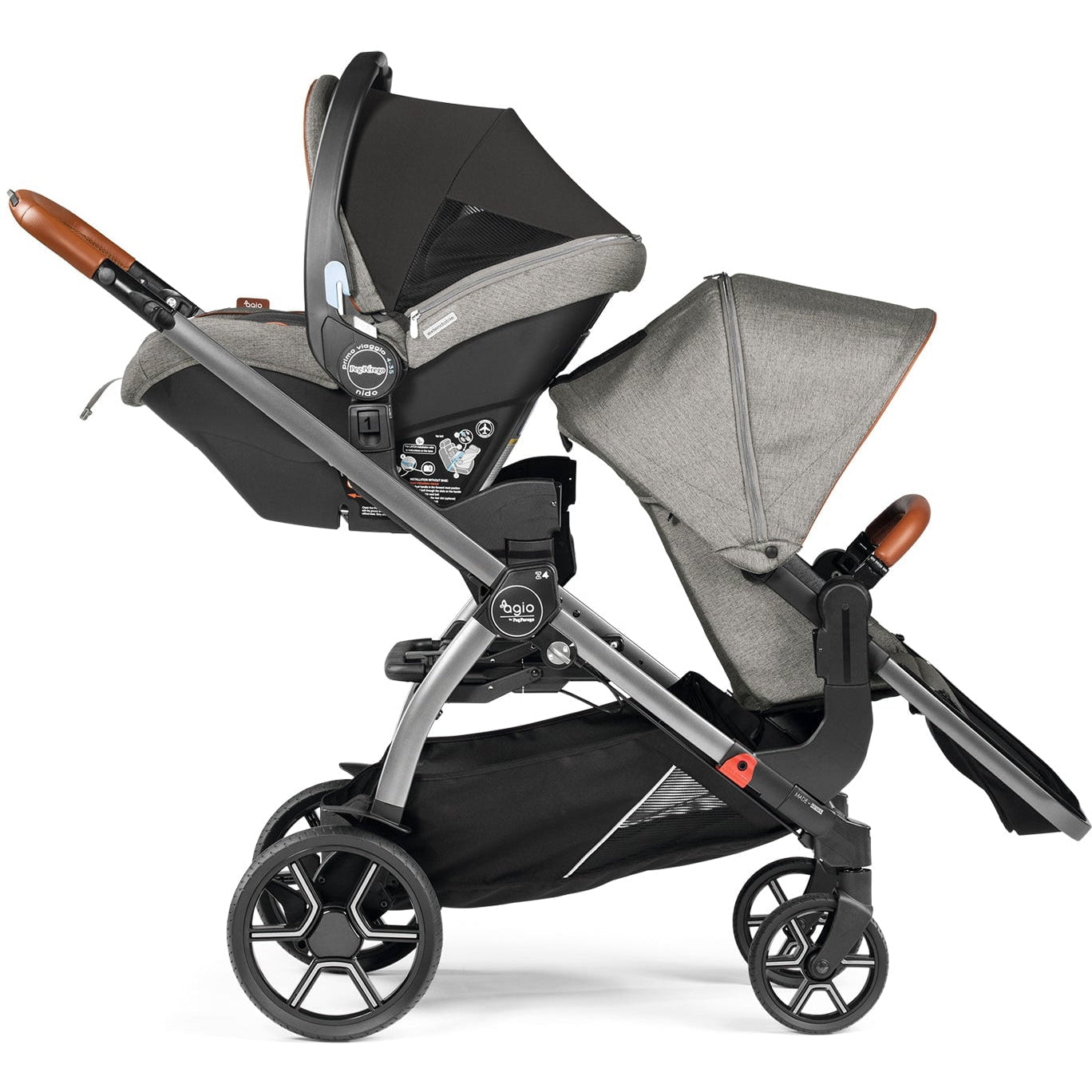 Agio by Peg Perego More Gear Agio Grey Agio by Peg Perego Z4 Full-Feature Reversible Stroller