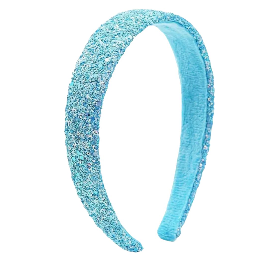 American Jewel Flat Sparkle Headband - Blue