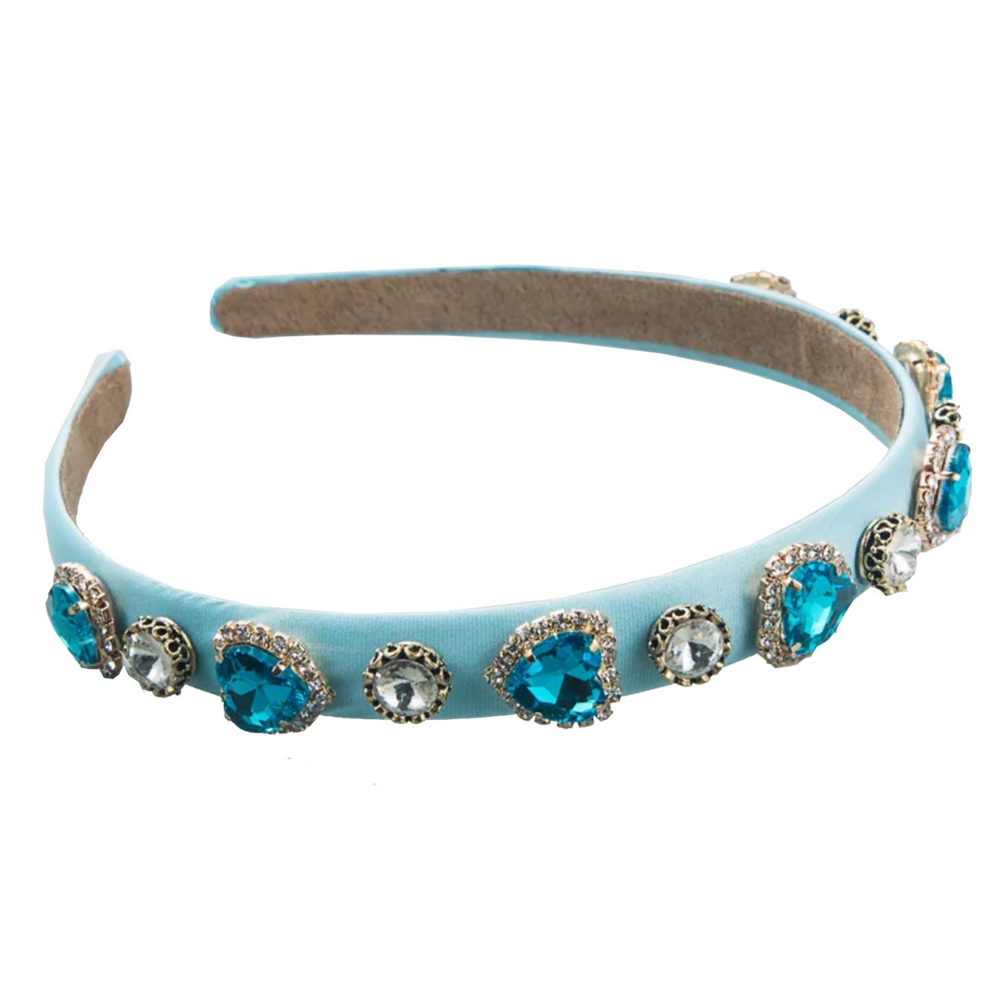 American Jewel Heart Jewel & Diamond Headband
