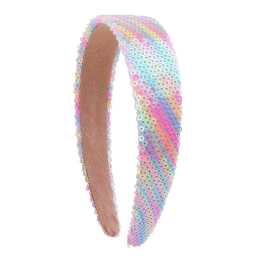 American Jewel Sequins Headband - Rainbow