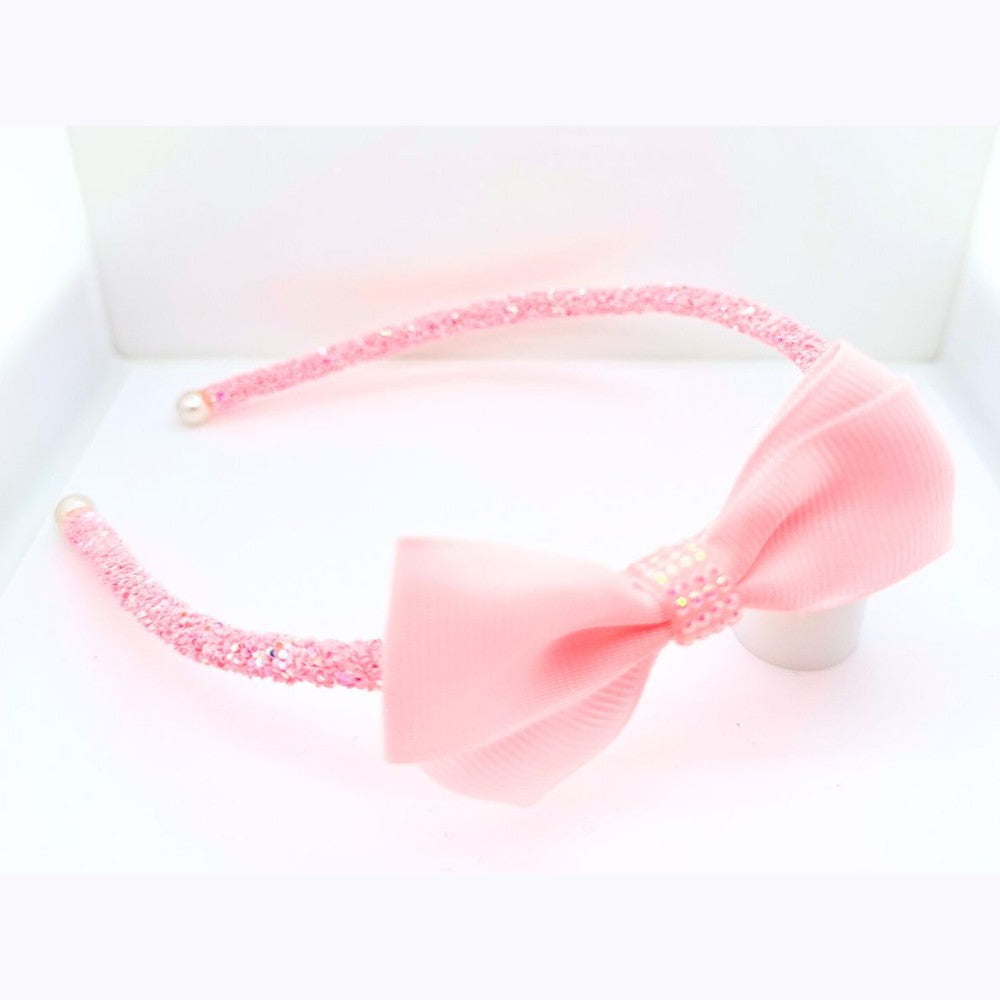 American Jewel Pastel Pink American Jewel Yummy Gummy Bubblegum Dream Glitter Small Bow Headband