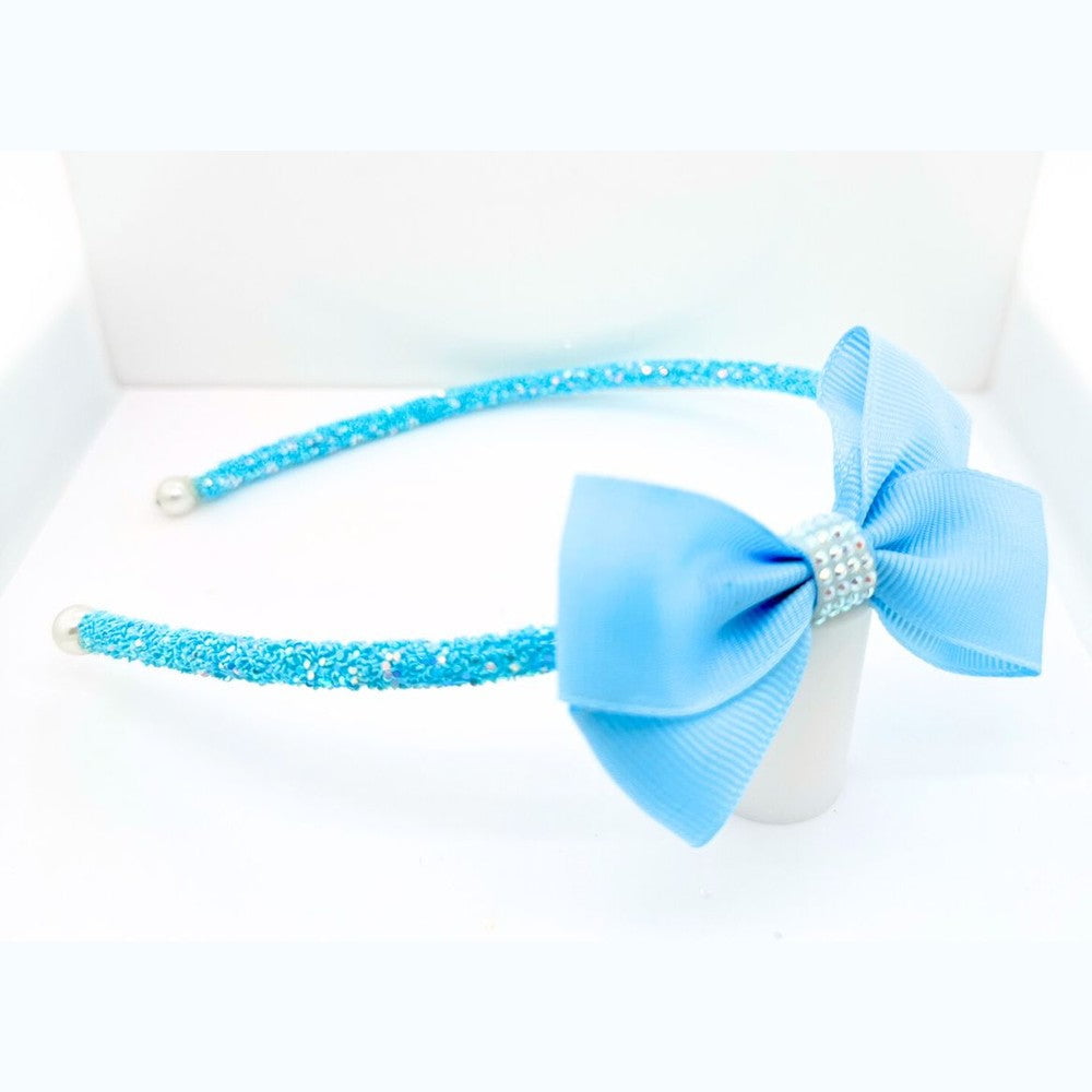 American Jewel Blue American Jewel Yummy Gummy Bubblegum Dream Glitter Small Bow Headband