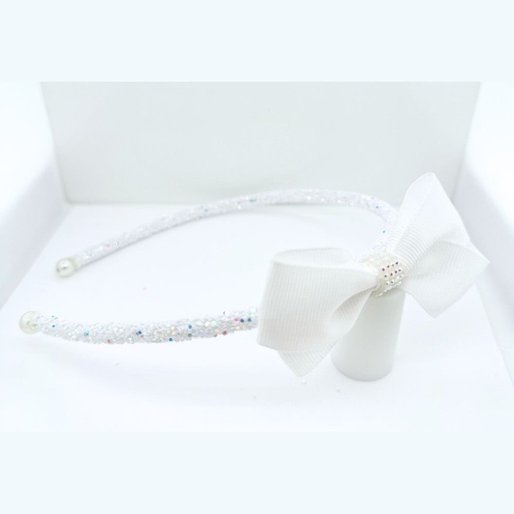 American Jewel White American Jewel Yummy Gummy Bubblegum Dream Glitter Small Bow Headband