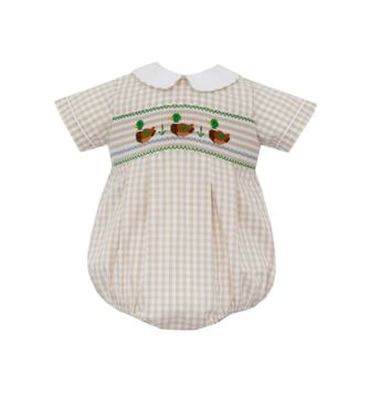 Anavini Boys Mallard Duck Smocked Bubble