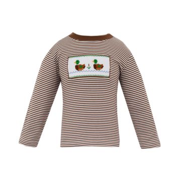 Anavini Boys Mallard Duck Smocked T-Shirt
