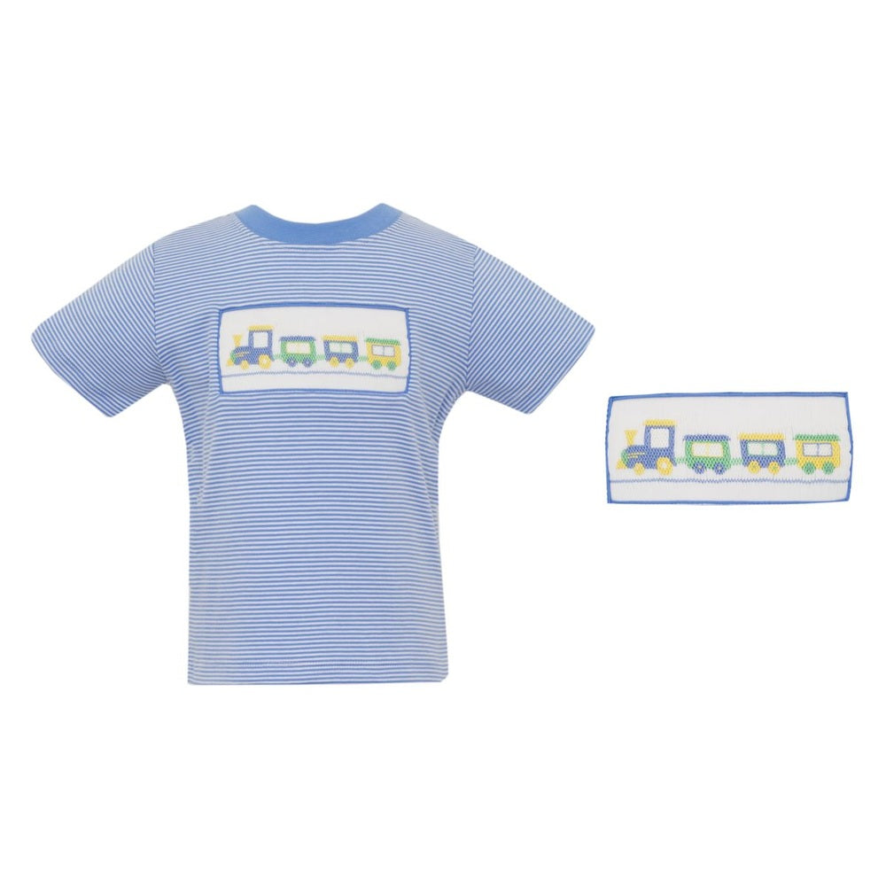 Anavini Boys Smocked Train T-Shirt babysupermarket