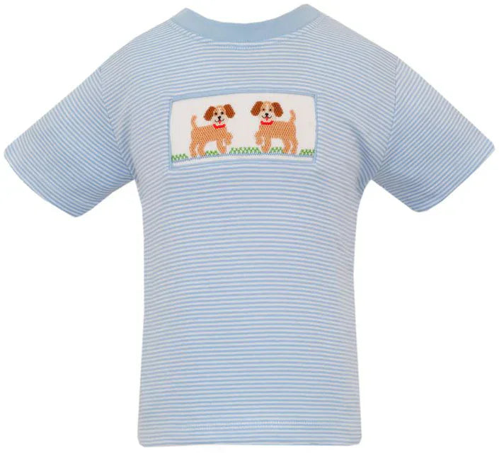 Anavini Apparel Blue / 12 Mo Anavini Puppies Boy's - Blue Knit T-Shirt