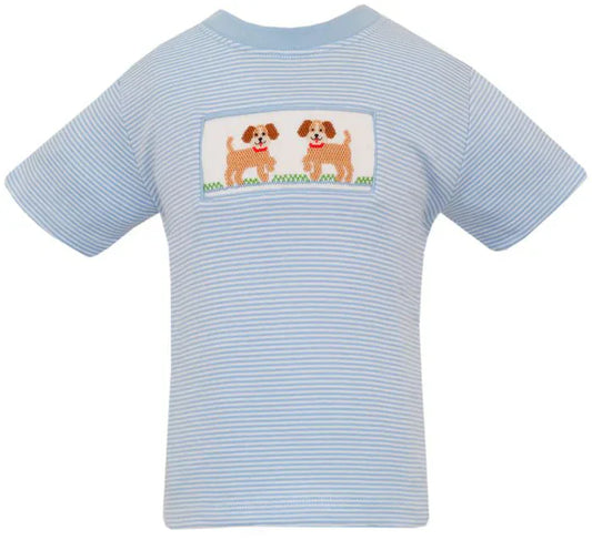Anavini Apparel Blue / 12 Mo Anavini Puppies Boy's - Blue Knit T-Shirt