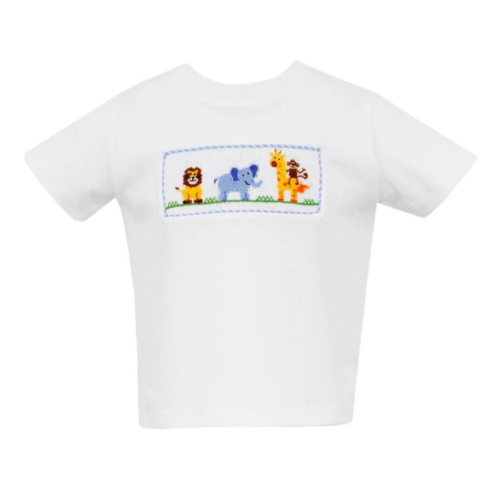 Anavini Zoo Boys Smocked T-Shirt