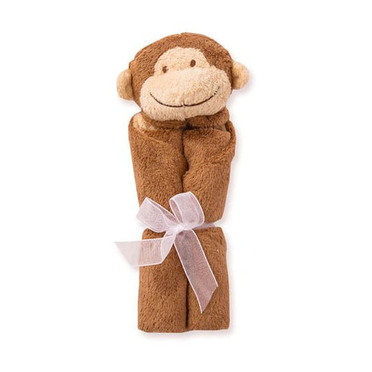 Angel Dear Dark Brown Monkey Blankie