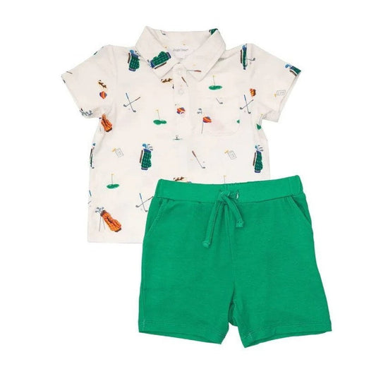 Angel Dear Apparel & Gifts 2 Toddler / Golf Angel Dear Golf Polo Shirt & Short Set