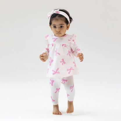 Angel DearAngel Dear Pretty Bows French Terry Legging SetBabysupermarket