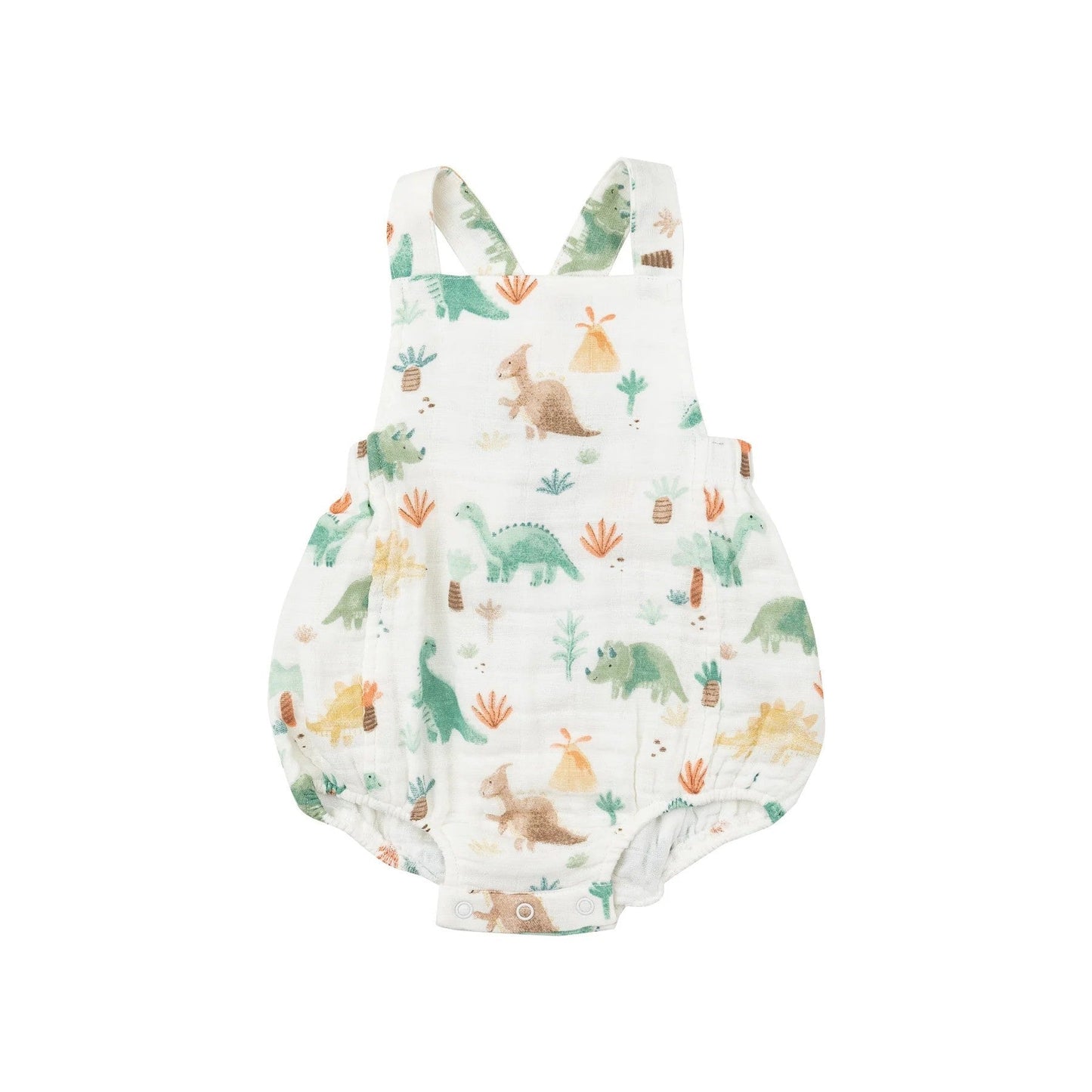 Angel Dear Apparel & Gifts Softy Dinos / 3-6 Mo Angel Dear Softy Dinos Retro Sunsuit