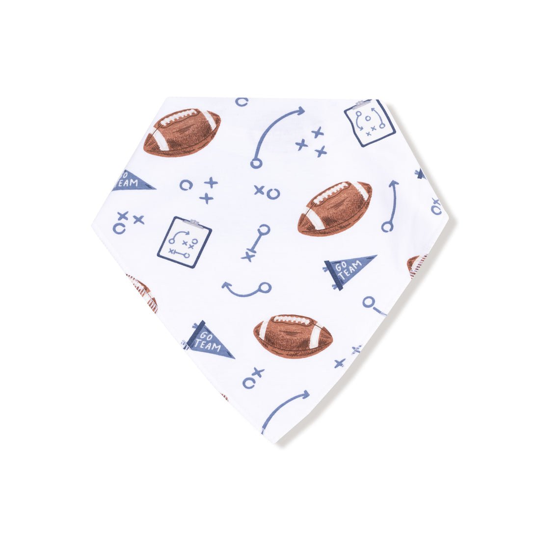 Angel Dear Angel Dear Touchdown Time Navy Bandana Bib