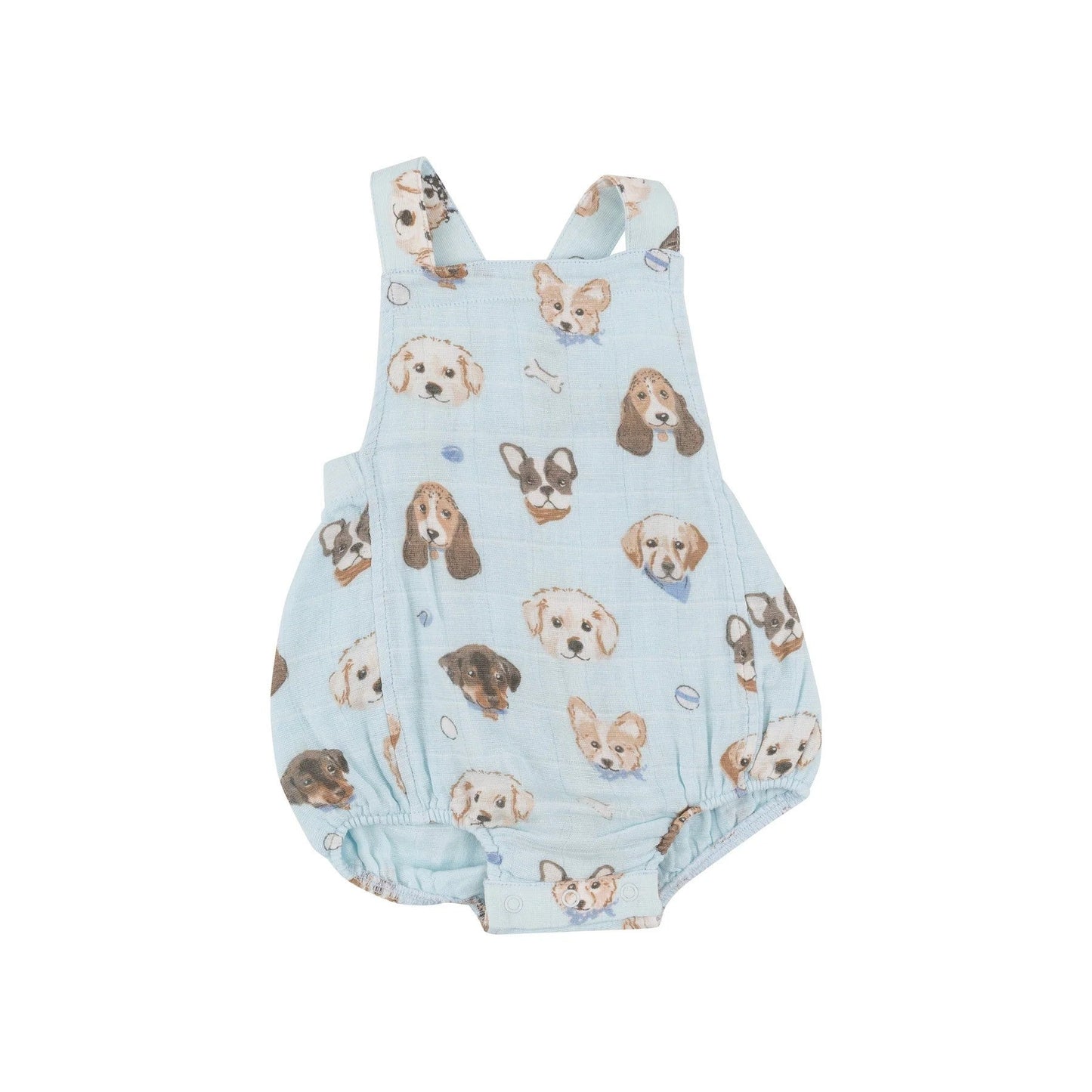 Angel Dear Vintage Puppy Faces Retro Sunsuit