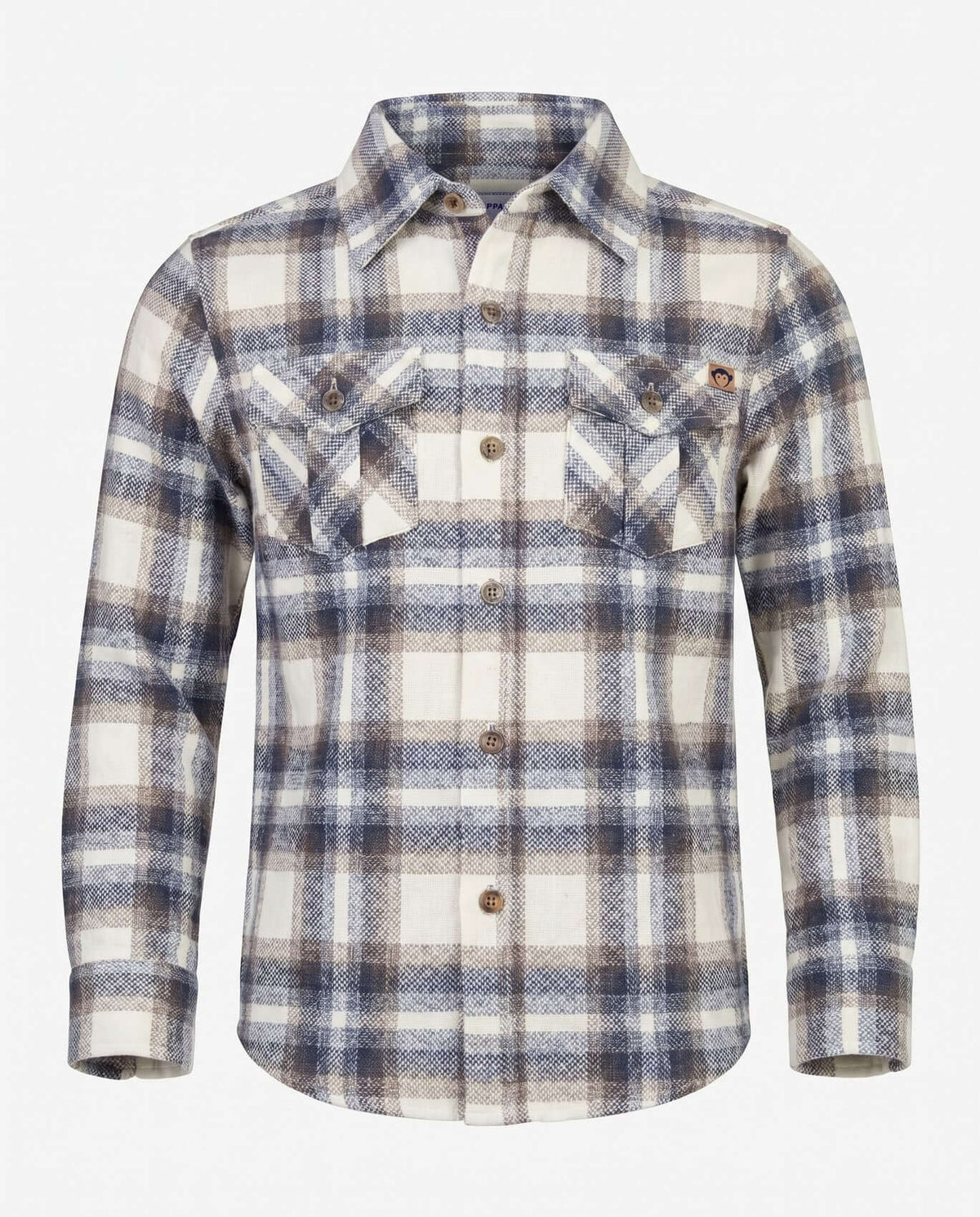 Appaman Boys Shirts 5 / Off White Plaid Appaman Boys Flannel Shirt - Off White Plaid