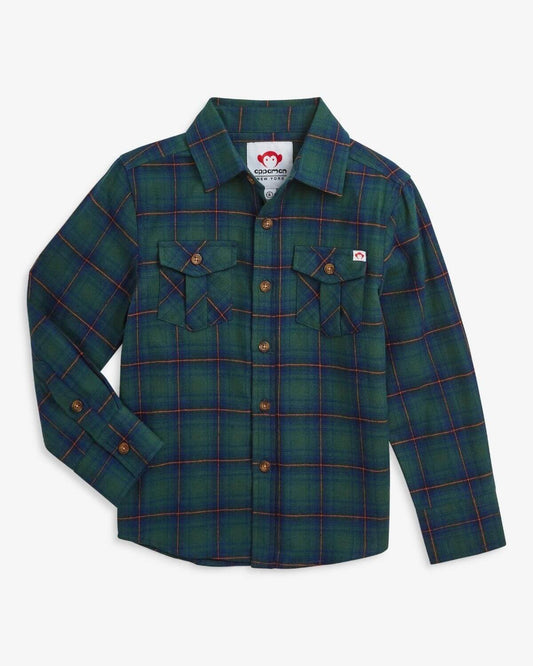 Appaman Blue/Green / 5 Appaman Flannel Shirt - Blue/Green Plaid