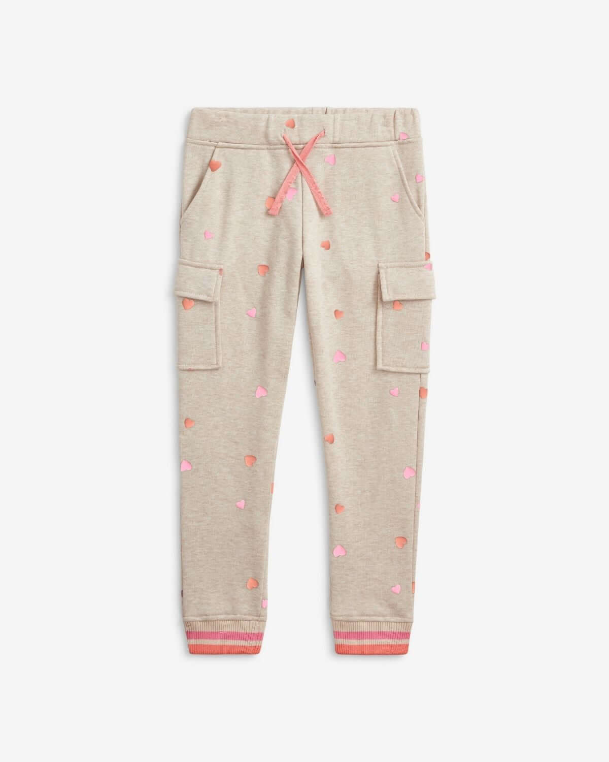 Appaman Heather Oatmeal / 5 Appaman Girls Cozy Cargo Jogger - Heather Oatmeal
