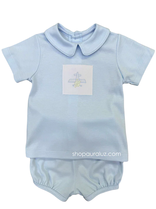 AuraluzAuraluz Boys Knit Bloomer Set - AirplaneBabysupermarket