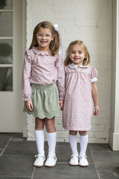 Lullaby Set Memory Making Scallop Dress - Autumn Garden