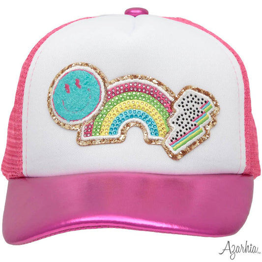 Azarhia LLC Azarhia Girls Composition Collage Trucker Hat