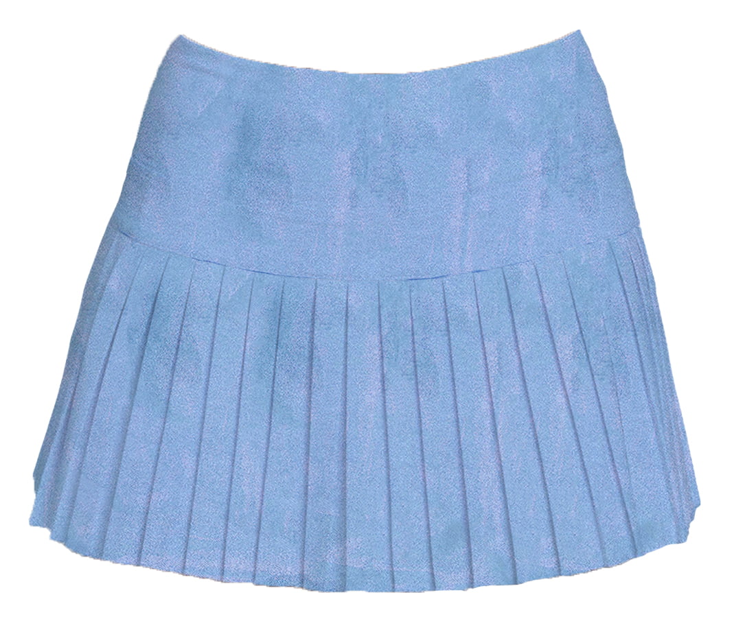 Azarhia LLC Girls Apparel / Shirts / Kids Light Blue Shimmer / 3 Toddler Azarhia Girls Mini Pleated Skort - Light Blue Shimmer