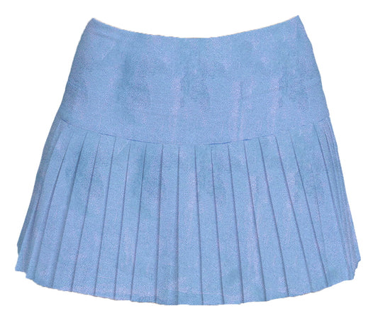 Azarhia LLC Girls Apparel / Shirts / Kids Light Blue Shimmer / 3 Toddler Azarhia Girls Mini Pleated Skort - Light Blue Shimmer