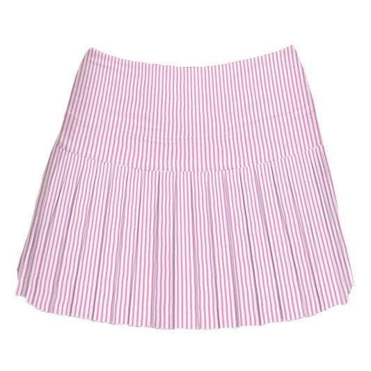 Azarhia LLC Pink / 3 Toddler Azarhia Girls Pink Striped Mini Pleat Skort
