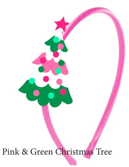 Azarhia LLC Azarhia Girls Rhinestone Christmas Tree Headband