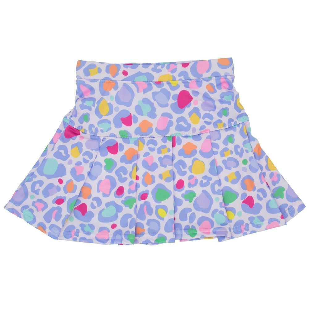 Azarhia Girls Tennis Skort Lavender Leopard