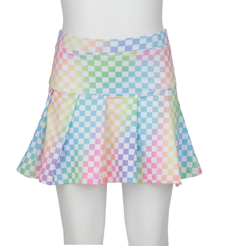 Azarhia Tennis Skort Check Pastel