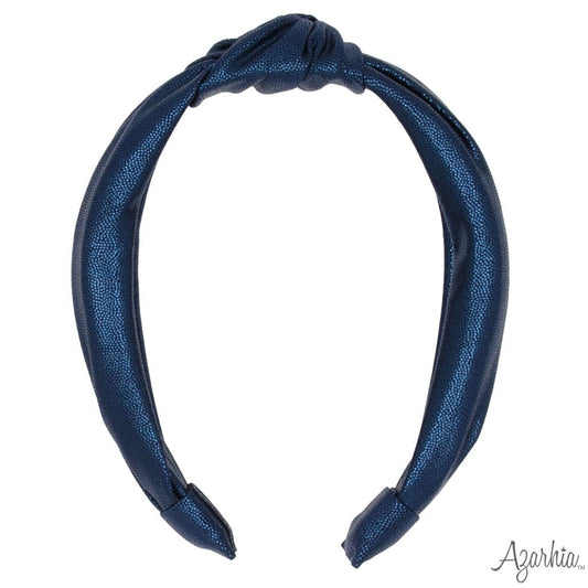 Azarhia LLC Azarhia Top Knot Headband - Navy Shimmer