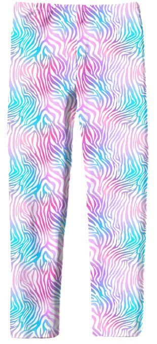 Azarhia LLC Multicolor / 5 Azarhia Watercolor Zebra Legging