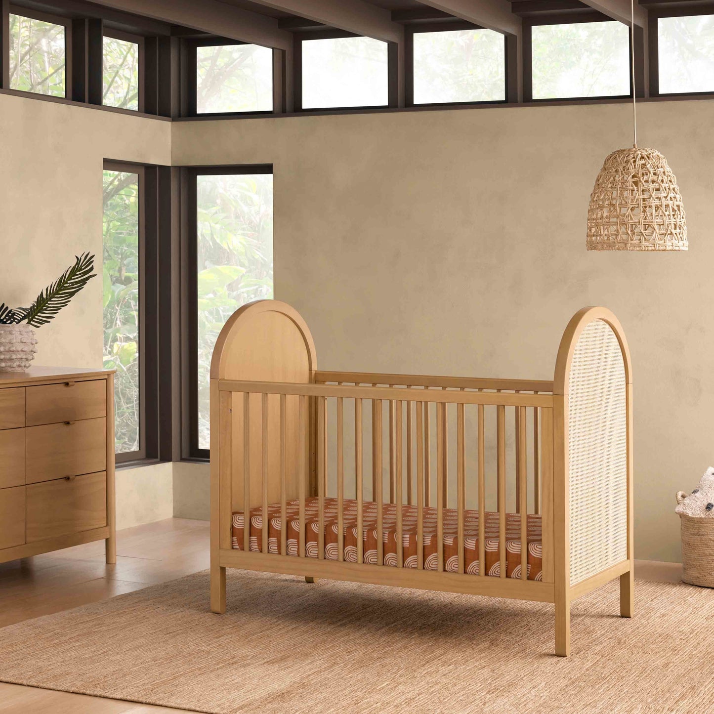 Babyletto Bondi Cane 3-in-1 Convertible Crib with Toddler Bed Conversion Kit