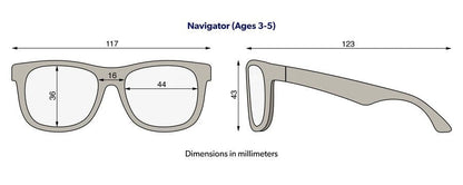 Babiators Accessories Babiators Orig. Navigator: Jet Black | Smoke Lens | 3-5yr