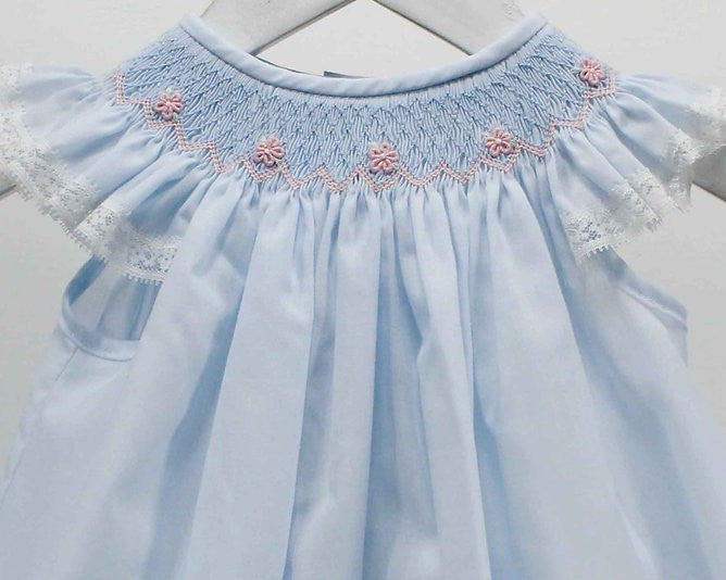 Baby Blessings Amy Roses Blue Dress