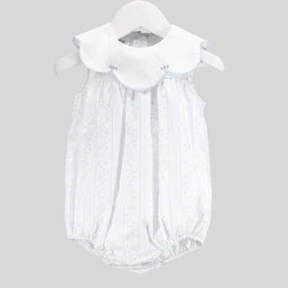 Baby Blessings Blue / 3 Mo Baby Blessings Girls Scalloped Blue Aria Bubble