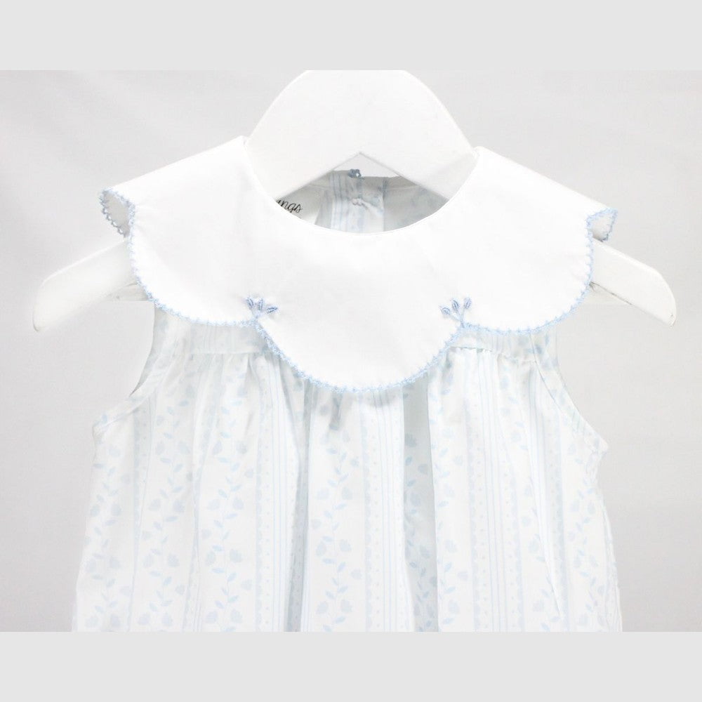 Baby Blessings Baby Blessings Girls Scalloped Blue Aria Dress