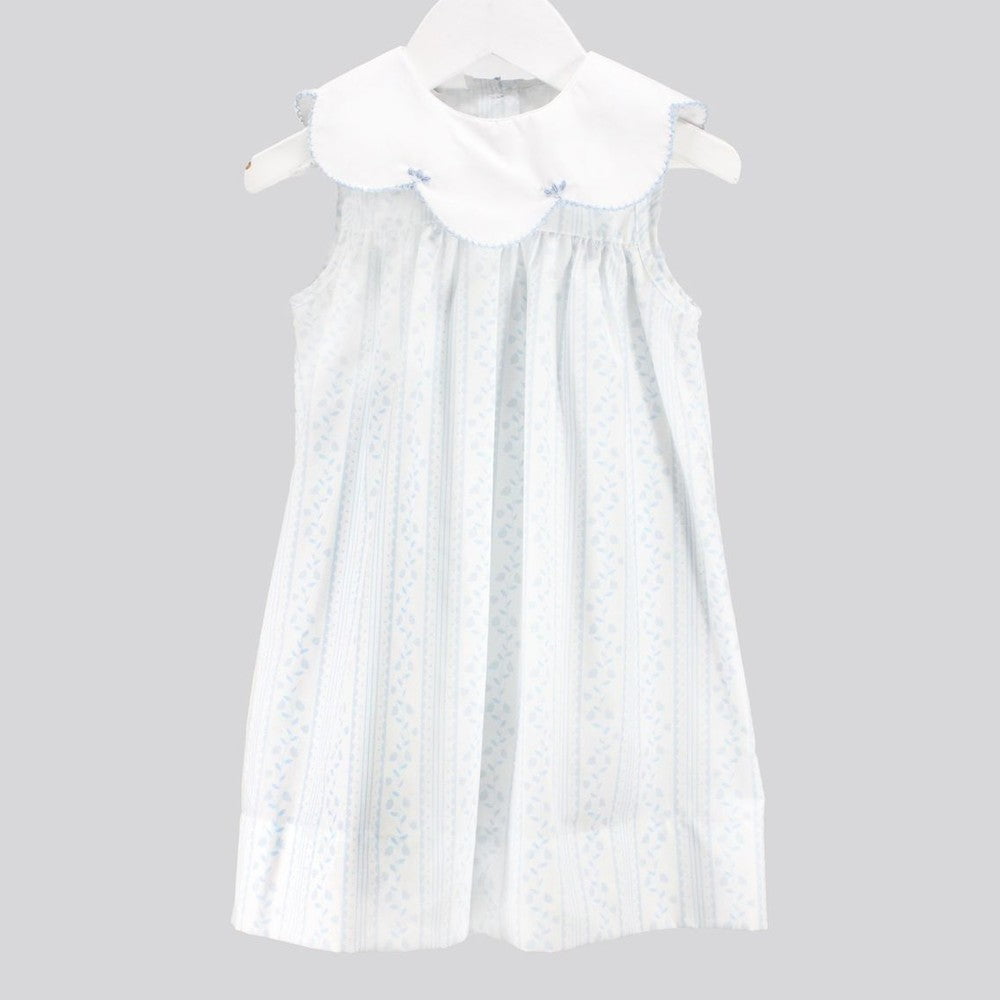 Baby Blessings Baby Blessings Girls Scalloped Blue Aria Dress