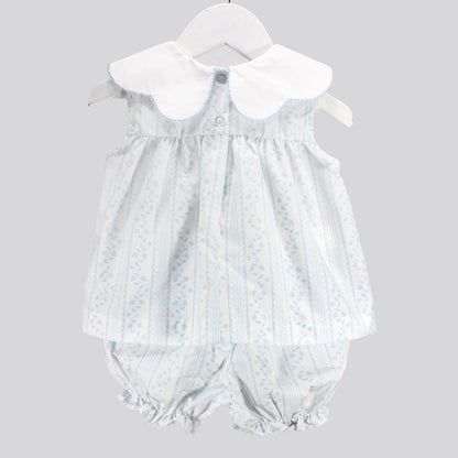 Baby Blessings Baby Blessings Girls Scalloped Blue Aria Set