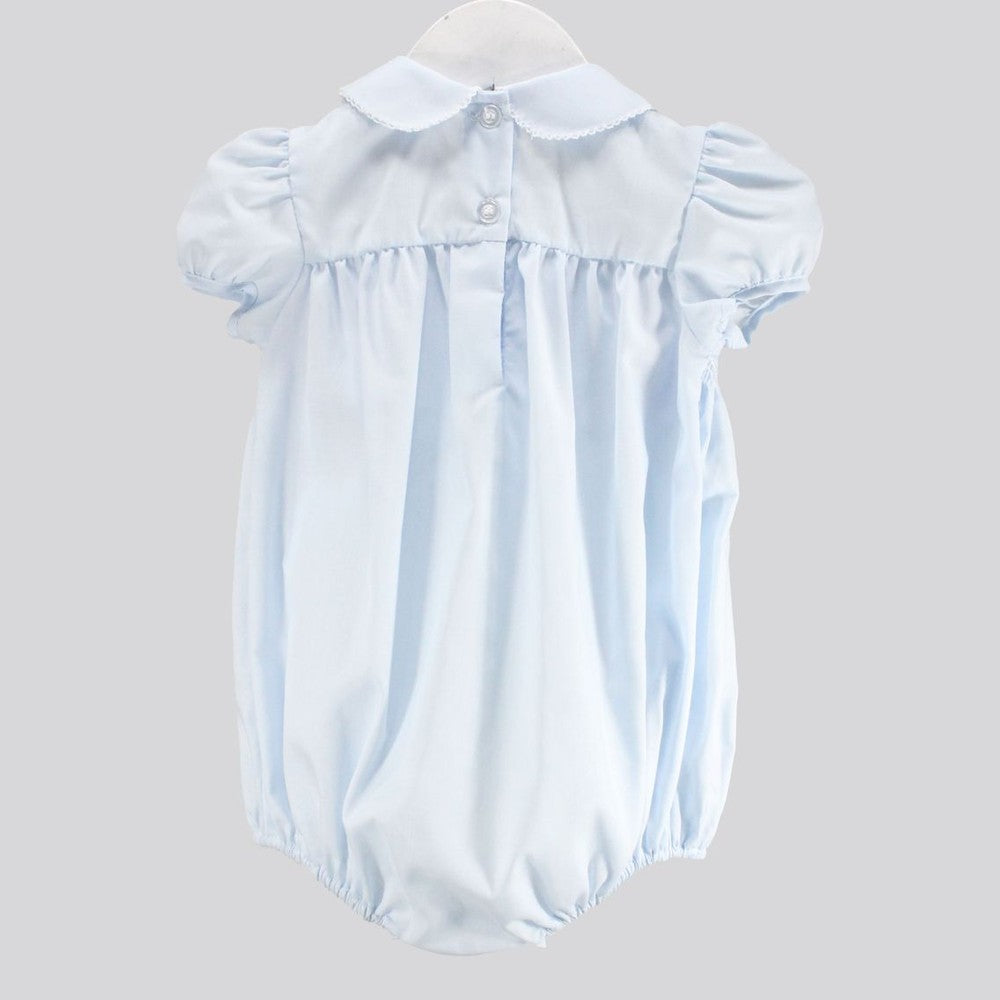 Baby Blessings Baby Blessings Girls White Over Light Blue Renee Bubble