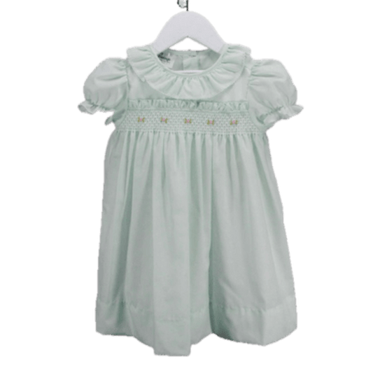 Baby Blessings Green Blossom Garland Claire Dress babysupermarket