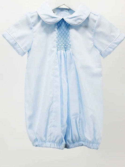 Baby Blessings Apparel & Gifts Light Blue / 3 Mo Baby Blessings Light Blue Oliver Romper