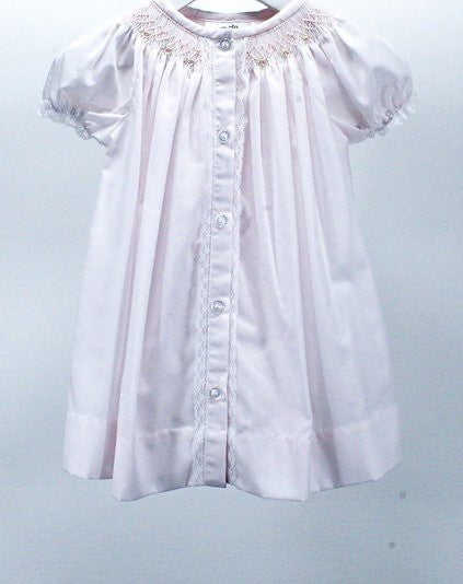 Baby Blessings Apparel & Gifts Pink / Newborn Baby Blessings Pink Geometric Flowers Sophia Dress