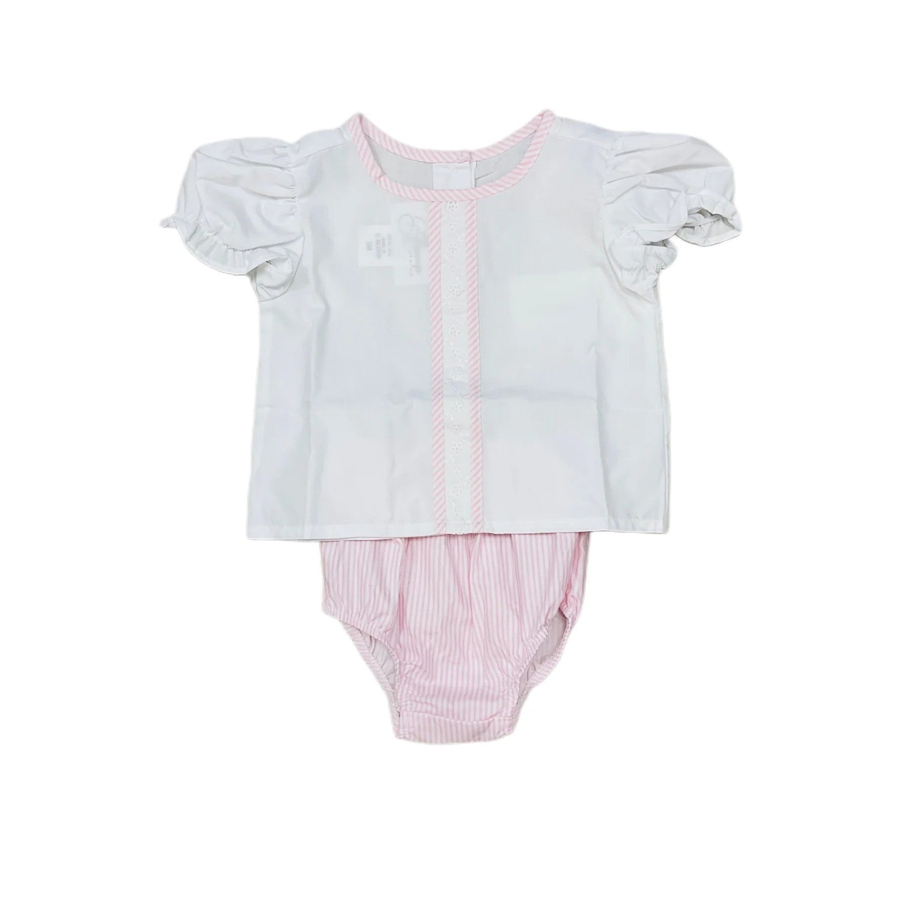 Baby Blessings Pink & White Stripe Ruby Set