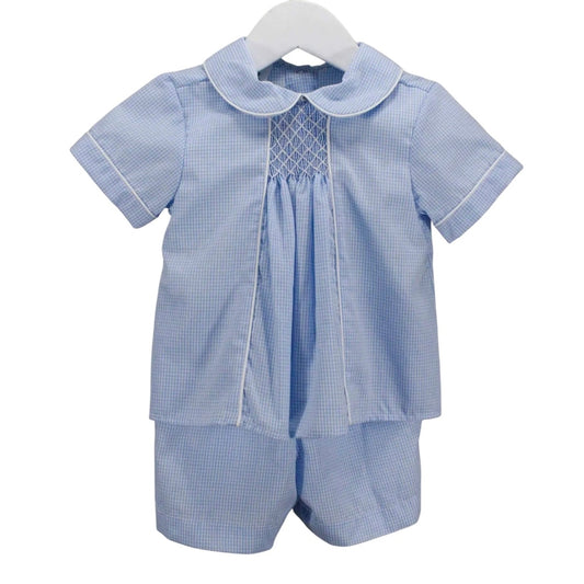 Baby Blessings Sky Blue Geometric Michael Set babysupermarket