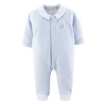 Baby Club Chic Boys Train Footie with Stitch Collar