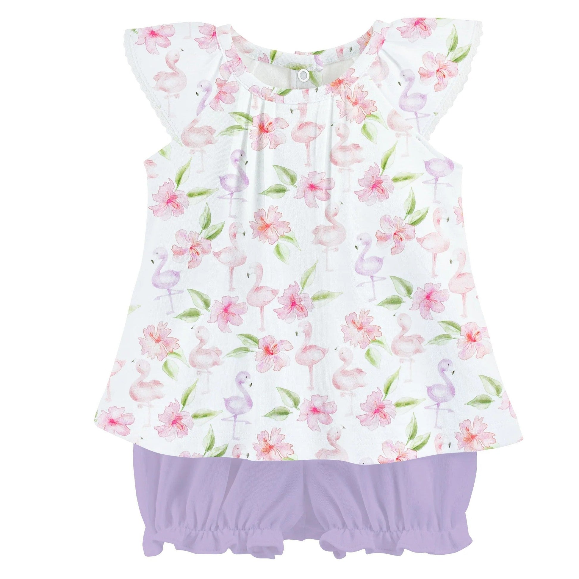 Baby Club Chic Flamingos Bloomer Set